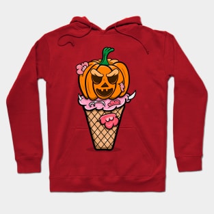 Cartoon Pumpkin Ice Cream Hoodie